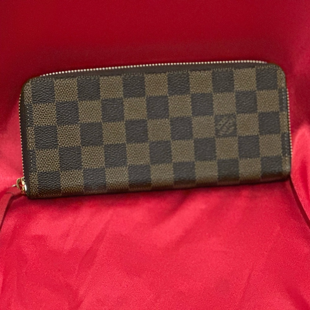 Louis Vuitton Clémence Damier Ebene wallet